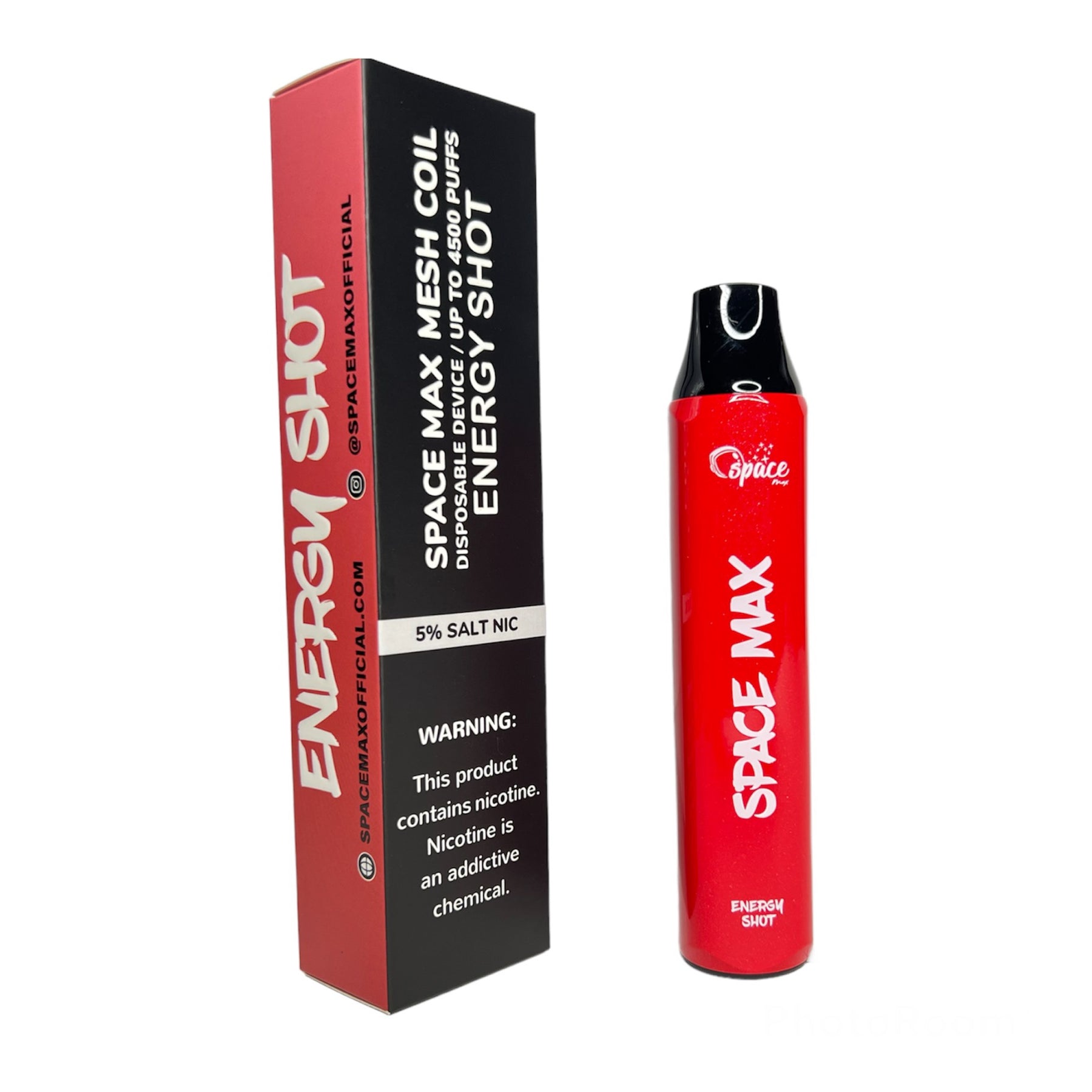 Space Max Pro Mesh Coil 4500 Puffs Disposable Vape Energy Shot Flavor