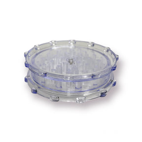 2 Piece Grinder with Magnet - Closed Clear