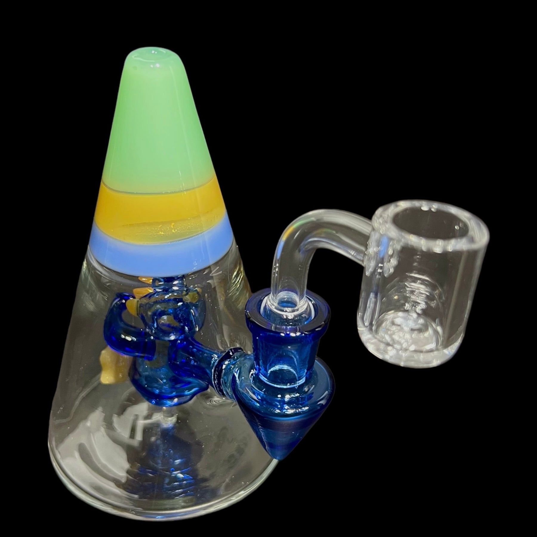 sense glass duck dab rig with banger